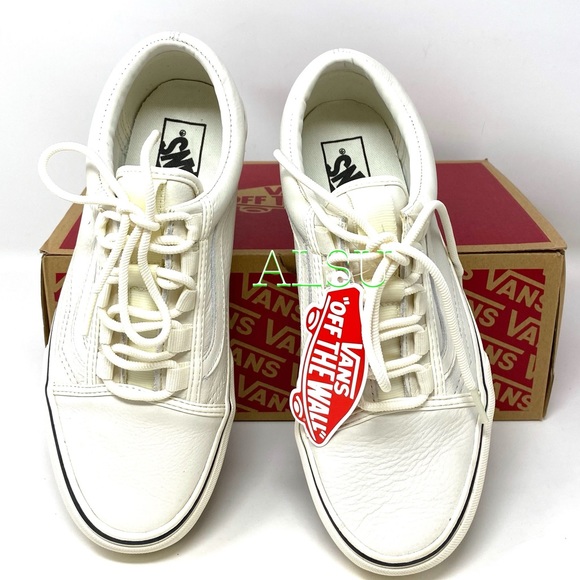 VANS Old Skool Ghillie Leather Marshmallow Women’s - Picture 8 of 12